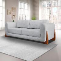 Sofá 3 Lugares Yves Bouclé Cinza 200 cm - 2