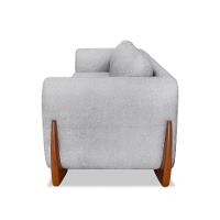 Sofá 3 Lugares Yves Bouclé Cinza 200 cm - 6