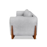 Sofá 3 Lugares Yves Bouclé Cinza 230 cm - 6