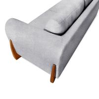 Sofá 3 Lugares Yves Bouclé Cinza 230 cm - 7