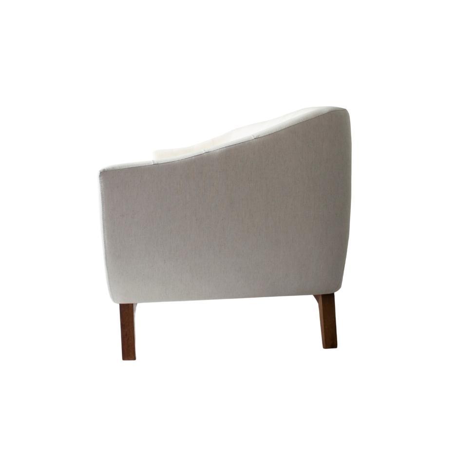 Sofá 4 Lugares Atenas Linho Natural e Amadeirado - 4