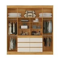 Guarda-Roupa Casal com Espelho Trevi 4 Portas 6 Gavetas Cinamon e Off White - 3