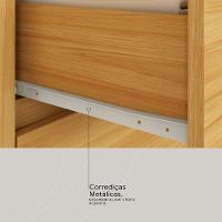 Guarda-Roupa Casal com Espelho Trevi 4 Portas 6 Gavetas Cinamon e Off White - 7