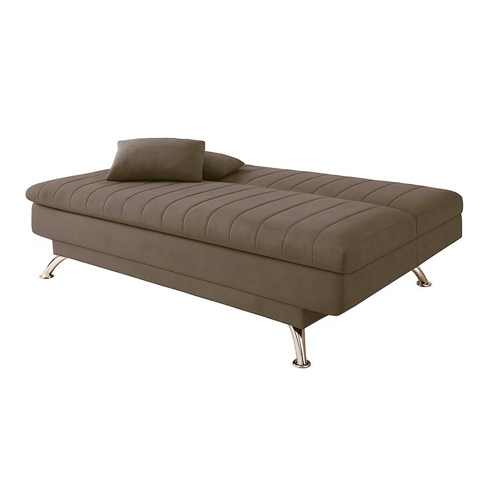 Sofá-Cama Casal 3 Lugares Paiva Suede Marrom - 2
