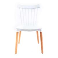 Conjunto com 4 Cadeiras Windsor Branco