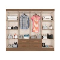 Guarda-Roupa Casal Lite 8 Portas 4 Gavetas Carvalho - 2