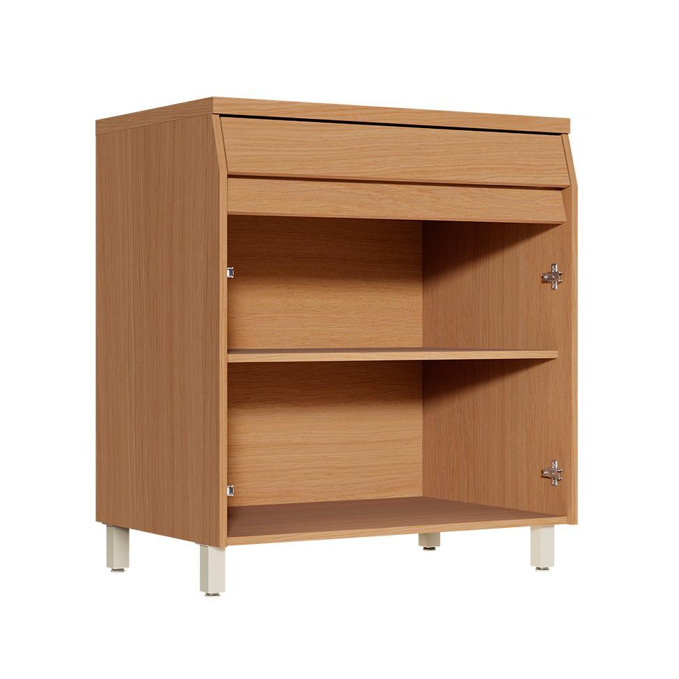 Balcão de Cozinha com Tampo Simone Mendes 100% MDF 2 Portas 1 Gaveta Carvalho - 2