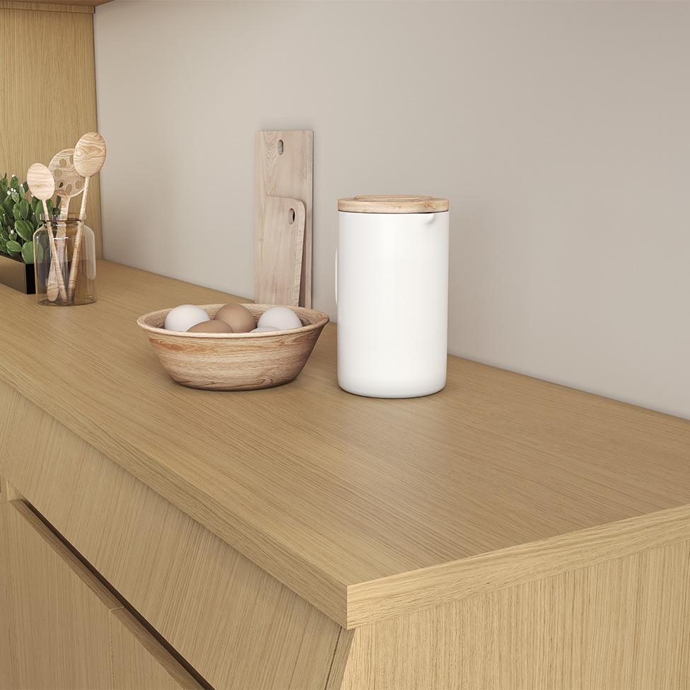 Balcão de Cozinha com Tampo Simone Mendes 100% MDF 2 Portas 1 Gaveta Carvalho - 5