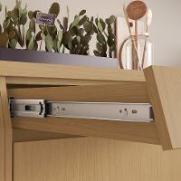 Balcão de Cozinha com Tampo Simone Mendes 100% MDF 2 Portas 1 Gaveta Carvalho - 6