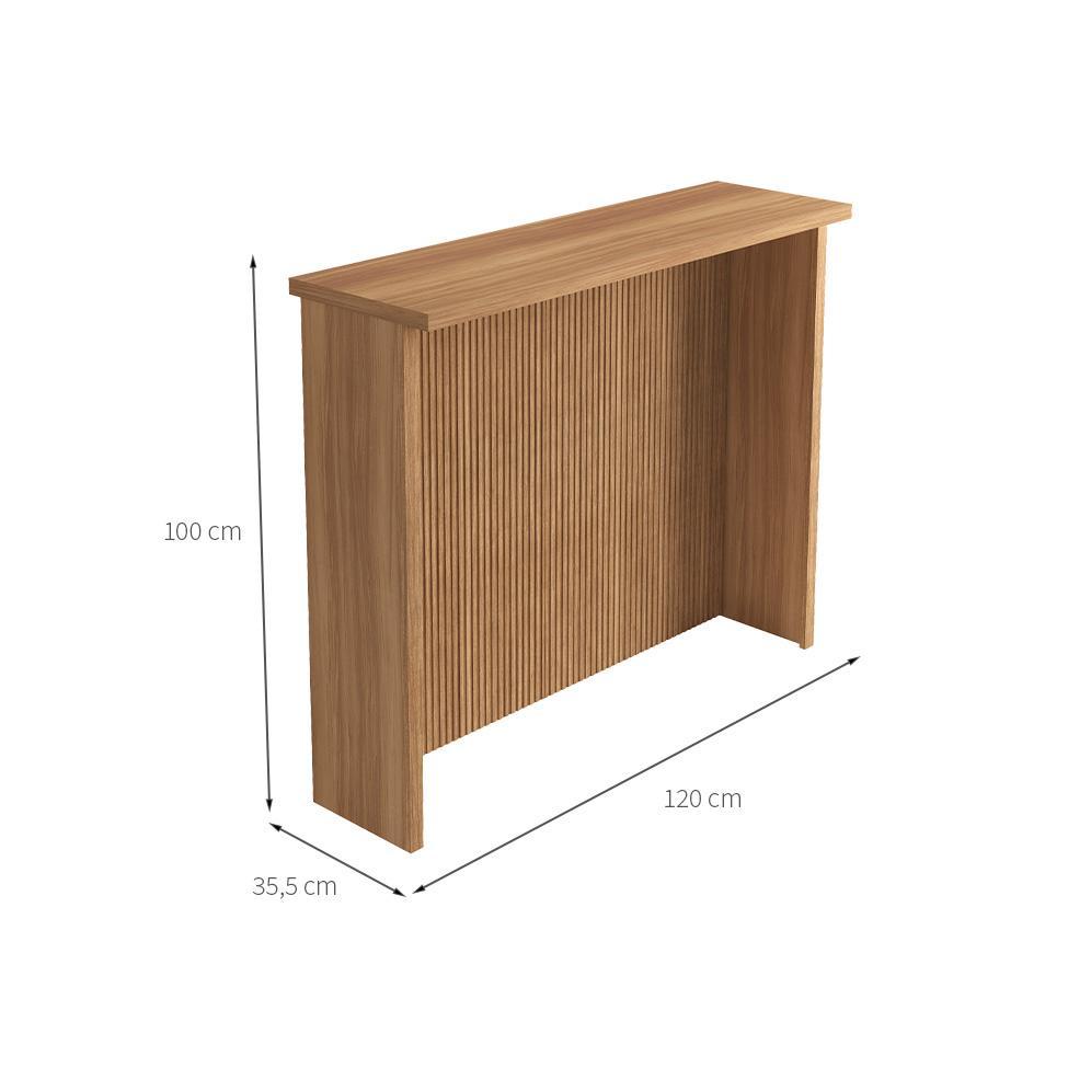 Bancada Ripada Ilha 100% MDF Nature 120 cm - 3