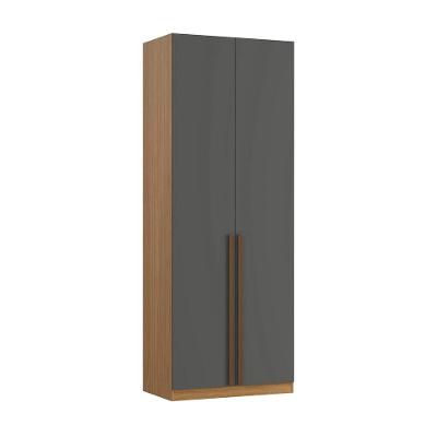 Guarda-Roupa Modulado Altezza Trend 2 Portas Freijó e Titânio 70 cm