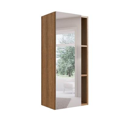 Armário de Banheiro com Espelho Grace 1 Porta Mel