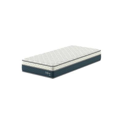 Colchão Solteiro Safira Molas Ensacadas (26x88x188) Azul e Branco