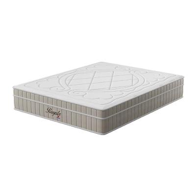 Colchão King Royale Molas Ensacadas (34x193x203) Branco e Bege