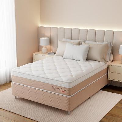 Cama Box com Colchão Casal Sigma Care Antialérgico (23x138x188)