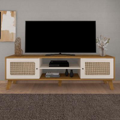 Rack Charlotte 2 PT Carvalho e Off White 180 cm