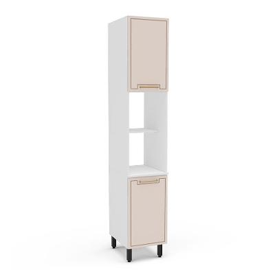 Paneleiro Amara 2 Portas Creme e Branco