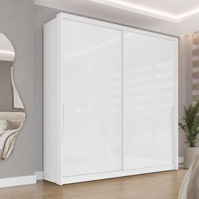Guarda-Roupa Casal Porto 2 Portas 2 Gavetas Branco
