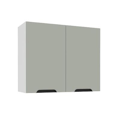 Armário Aéreo Meena 2 Portas Verde e Branco