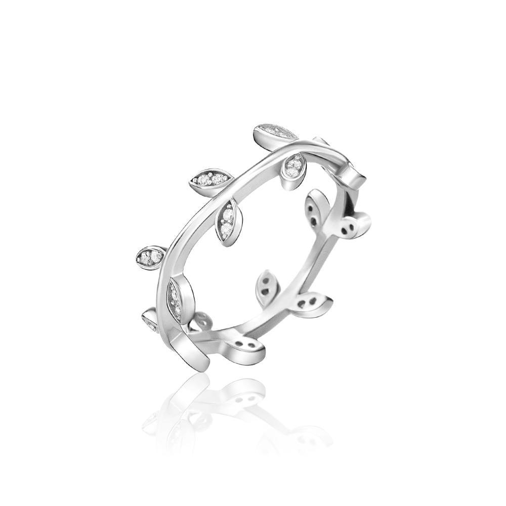 Anel com Zircônia em Prata 925 - 2