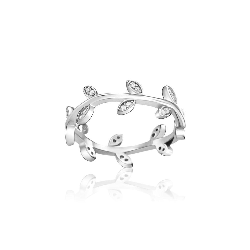 Anel com Zircônia em Prata 925 - 3