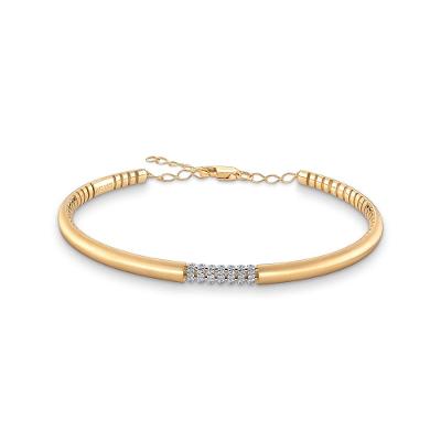 Pulseira com Diamantes em Ouro Amarelo 18k - 17cm
