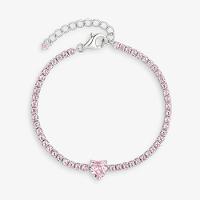 Pulseira Coração Cravejada em Prata 925 - 1