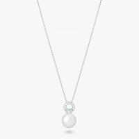 Colar Com Pérola e Topázio em Prata 925