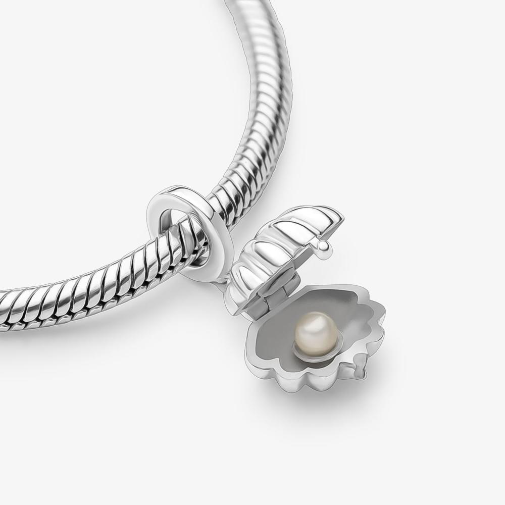 Charm Concha com Pérola em Prata 925 - 4