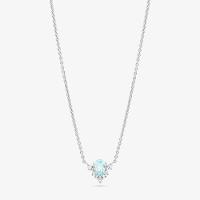 Colar com Topázio Azul e Topázio em Prata 925 - 1