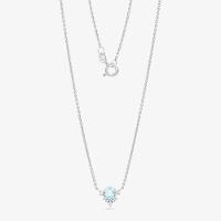 Colar com Topázio Azul e Topázio em Prata 925 - 3