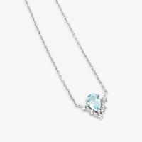 Colar com Topázio Azul e Topázio em Prata 925 - 4