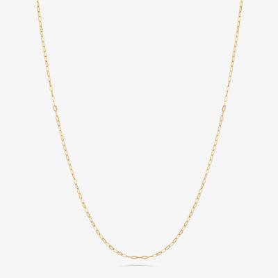Corrente Malha Zeta em Ouro Amarelo 18k - 45 cm