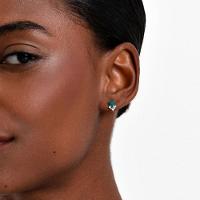 Brinco com Ágata Verde e Topázio em Prata 925 - 2