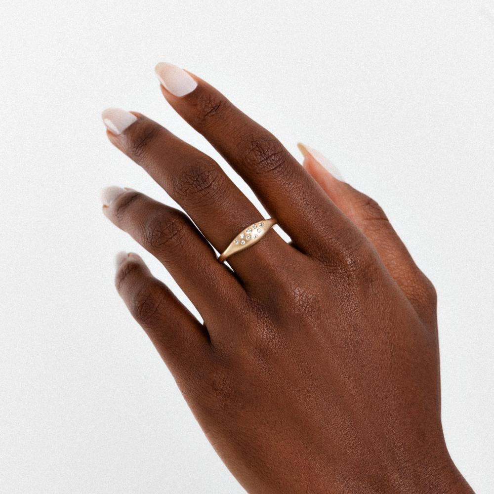 Anel Chevallier com Topázio em Prata 925 com Banho de Ouro Amarelo 18k - 2