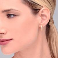 Argola com Diamante em Ouro Amarelo 18k - 2