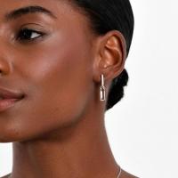 Brinco Argola com Quartzo Fumê e Safira em Prata 925 - 2