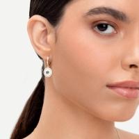 Argola Olho Grego Cravejada e Esmaltada em Prata 925 com Banho de Ouro Amarelo 18k - 2