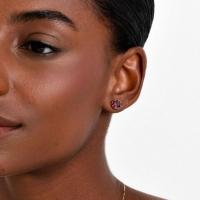 Brinco com Rodolita em Ouro Amarelo 18k - 2