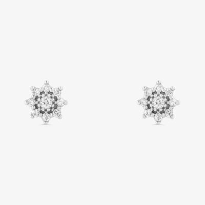 Brinco com Diamantes em Ouro Branco 18k