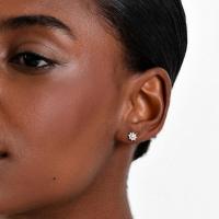 Brinco com Diamantes em Ouro Branco 18k - 2