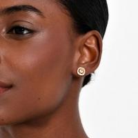 Brinco com Citrino e Topázio em Prata 925 com Banho de Ouro Amarelo 18k - 2