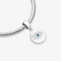 Charm Olho Grego Cravejado em Prata 925 - 2