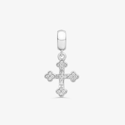 Charm Cruz Cravejado em Prata 925