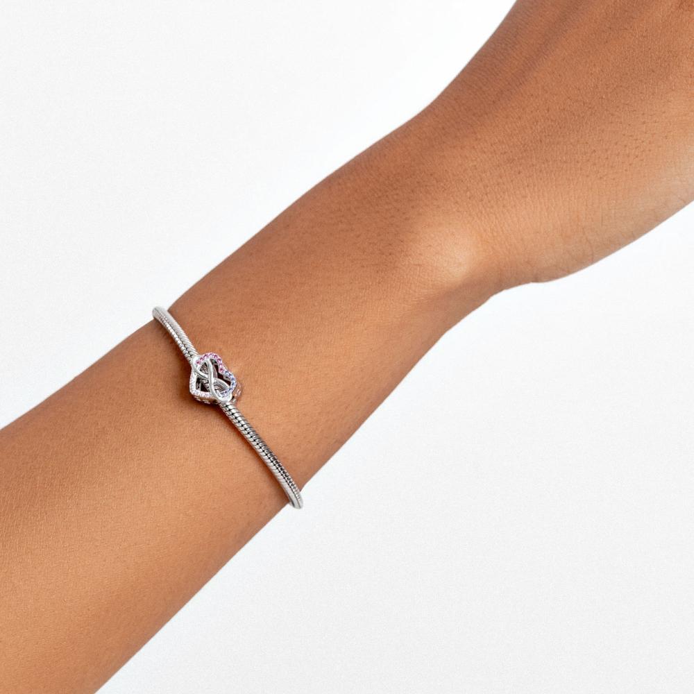 Charm Amor Eterno Cravejado em Prata 925 - 2