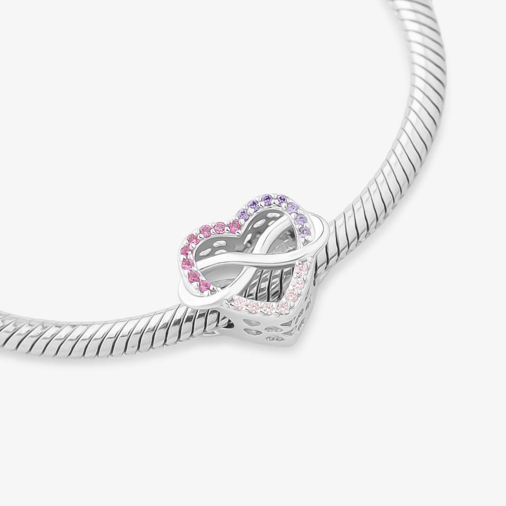 Charm Amor Eterno Cravejado em Prata 925 - 3