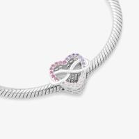 Charm Amor Eterno Cravejado em Prata 925 - 3