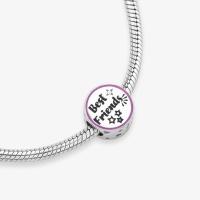 Charm Best Friends Forever Cravejado em Prata 925 - 3