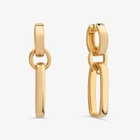 Brinco Maxi 3 Argolas em Prata 925 com Banho de Ouro Amarelo 18k - 1