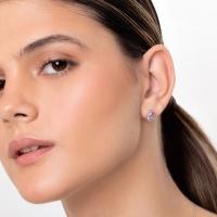 Brinco Gota com Ametista e Topázio em Prata 925 - 2